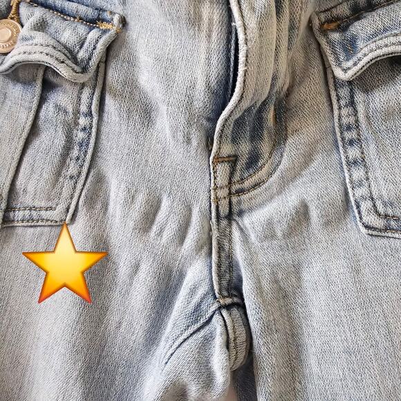 Aeropostale 4R Low Rise Flare Jeans Light Wash Y2K Vintage Retro Revival Classic - Picture 9 of 10